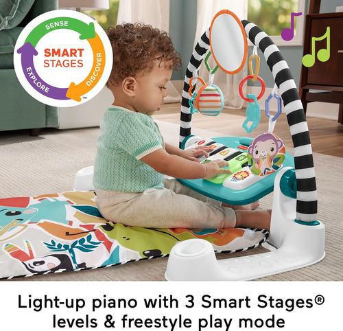 Fisher-price Baby Activity Mat Glow And Grow Kick & Play ...