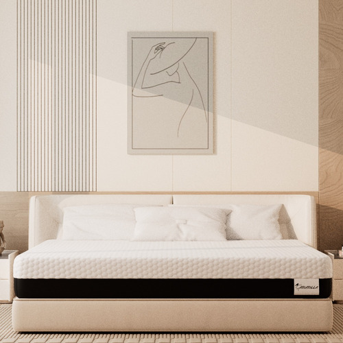 Colchon Individual Memory Foam Confort 100x190x25 Cm En Caja
