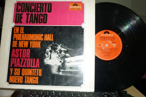 Astor Piazzolla Concierto De Tango En El Hall Vinilo Vg Mono