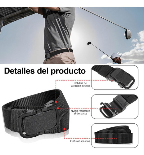 2 Pcs Cinturón Trinquete Reversible Cinturon Casual Hombre