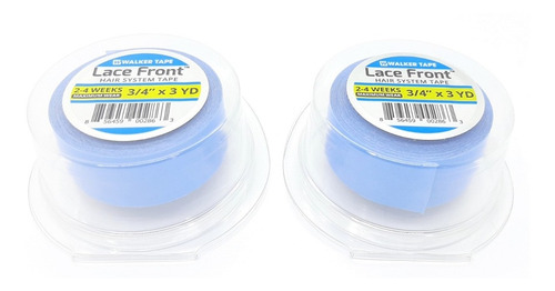 Fita Adesivo Lace Front Azul 3 Metros - Kit Com 10 Fitas