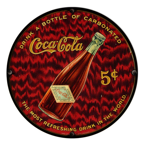 #362 - Cuadro Decorativo Vintage / Coca Cola Cartel No Chapa