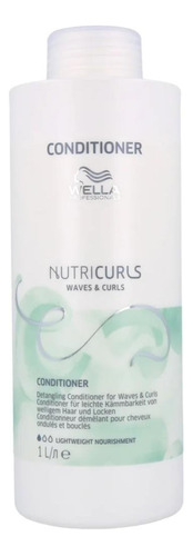 Acondicionador Wella Nutricurls Para Rulos Rizos 1000ml