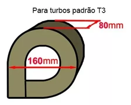 Cobertura do protetor térmico turbo capa para t3, t4, t6, t25