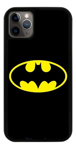 Funda Uso Rudo Tpu Para iPhone Batman Batiseñal Amarillo Neg
