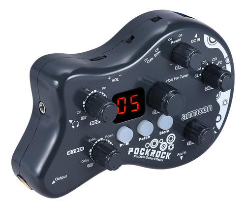 Ammoon Pockrock Procesador De Efectos Múltiples Para Guitarr