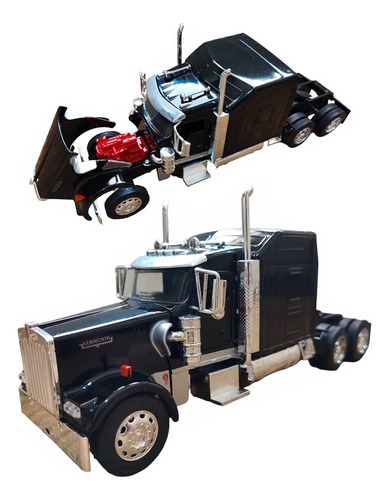 Trailer New Ray Kenworth Cabina Con Motor Escala 1:32