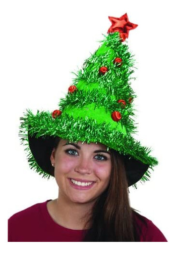 Jacobson Hat Company Adulto Light-up Sombrero Árbol De Navid