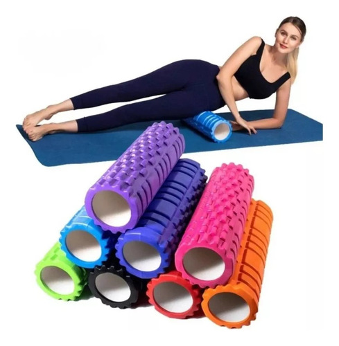 Rodillo Roller Foam Espuma Grabado Yoga Pilates Gym Terapia 