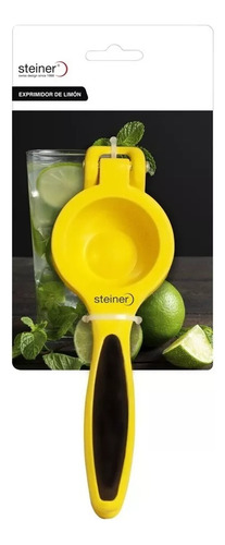Exprimidor De Aluminio Para Limones 19cm Steiner Color Amarillo