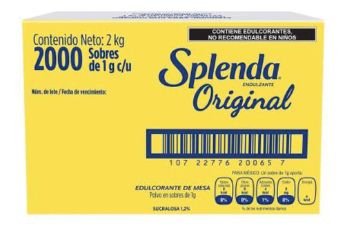 Edulcorante Splenda Pack Gigante X2000 Suchina Sa