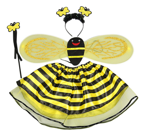 Conjunto Disfraz Para Niños, Vestido Ala Amarilla