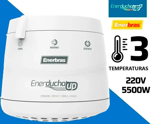 Chuveiro Ducha 3 Temperaturas 5500w 220v Enerducha