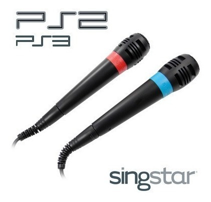 Microfono Original Singstar Para Ps3 Ps4 Ps2 2 Unidades