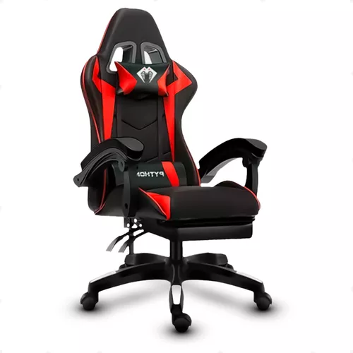 Baroni Home - Cadeira de jogos cor preta, cadeira ergonómica de escritório  gaming