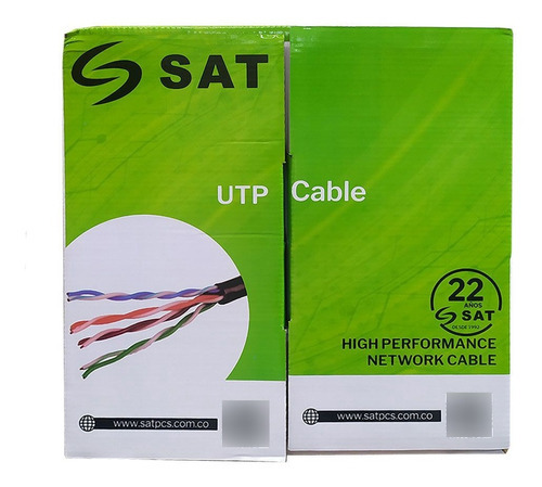 Cable Utp Sat Cat5e Cca 0.5mm 305m Interior