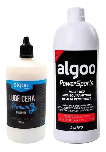 Desengraxante Bike Concentrado 1 L E Óleo Cera 200ml Algoo