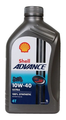 Aceite Shell Advance 4t Ultra 10w40 - Sintetico