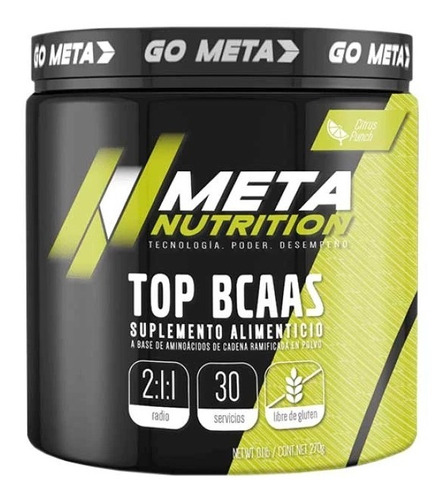 Bcaas Meta Nutrition 240 Gr 30 Servicios Todos Los Sabores