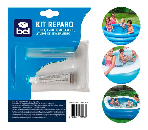 Kit Reparo De Infláveis Piscinas Remendo Cola