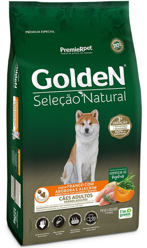 Premier Golden Perro Adultos Pollo, Calabaza Y Romero 3kg
