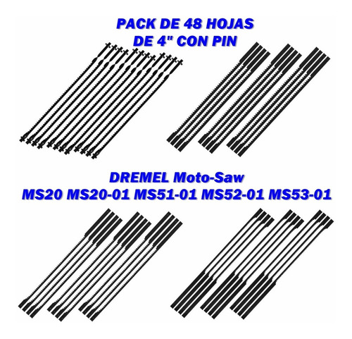 Hojas De Sierra Marqueteria De 4 Pulgadas Para Dremel