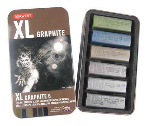 Grafito  Derwent Xl Por 6 Colores