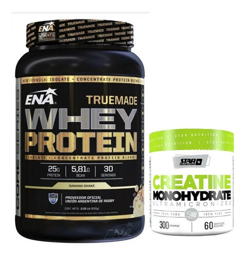 Combo Crecimiento Muscular Proteina True Made+creatina 300gs