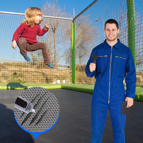 El Kit De Reparación De Parches Para Trampolín W Repara Aguj