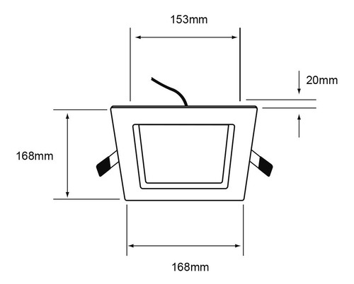 Lampara Empotrado En Techo Blanco 12w Luz Suave Cálida Tecnolite 12YDLED431MV30B