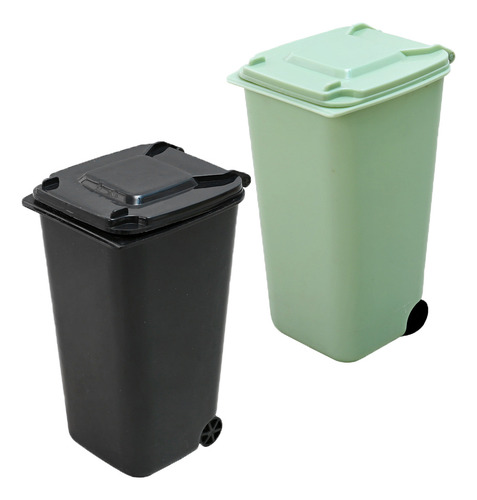 2 Cubos De Basura De Escritorio Multifunción Para Decoración