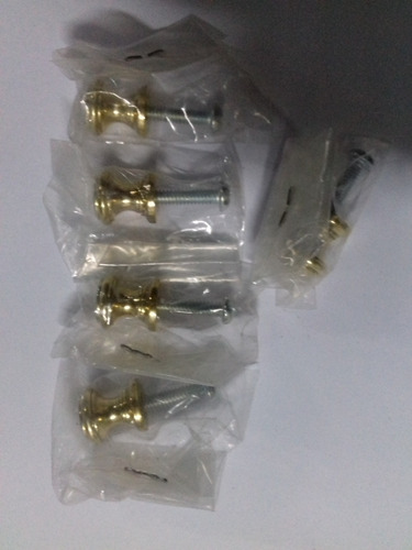 Tirador Para Gabinetes Dorado Y Cromado