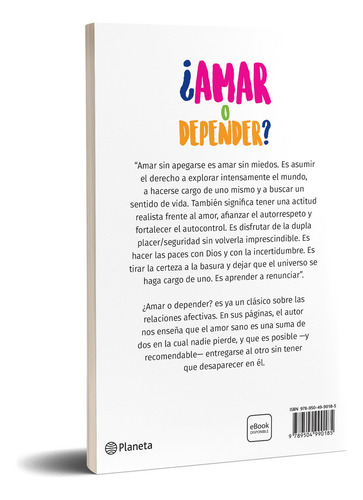 ¿amar O Depender? (ne), De Walter Riso., Vol. 1. Editorial Planeta, Tapa Blanda, Edición 2025 En Español, 2025