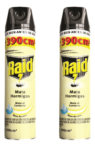 Raid Spray Anticucarachas 400ml - Sin Repuesto X 12