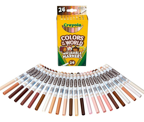 Crayola Marcadores Colors Of The World 24 Piezas Lavables