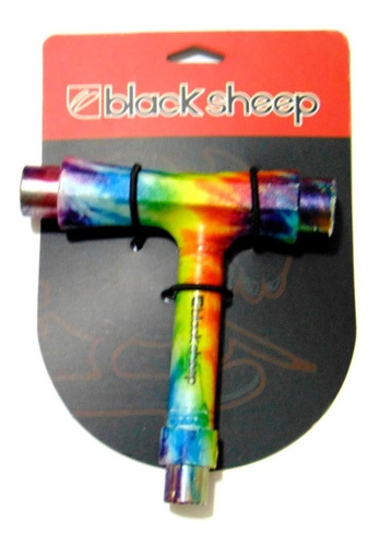 Chave Skate E Longboard T Tie Dye Black Sheep  Importada 