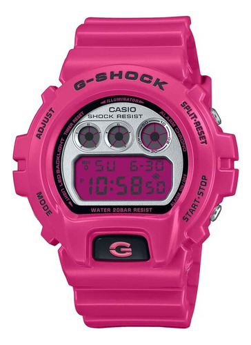 Reloj Casio Moda Modelo: Dw-6900rcs-4cr Correa Rosa
