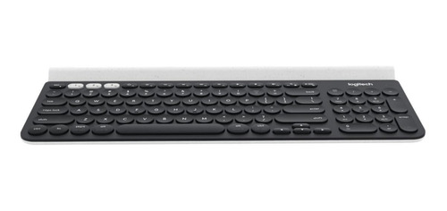 Teclado bluetooth Logitech K780 QWERTY español latinoamérica color negro y blanco
