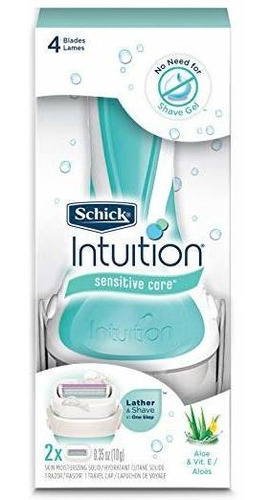 Schick Intuition Razor Cuidado Sensible Para Mujeres Con 2 R