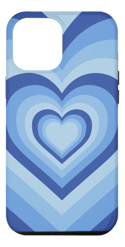 iPhone 12 Pro Max Blue Love Heart Groovy C B0918t2hb6_310324