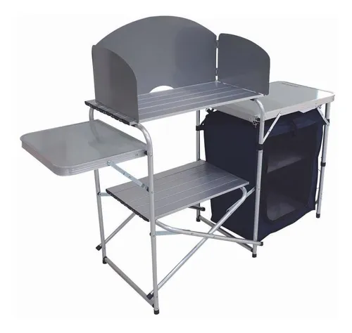 comprar Mesa Serena Armario Portátil Pu002F Camping Pesca Dobravel Ntk Cor Prateado