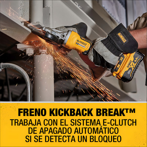 Esmeril Angular Inalam. 4 1/2 S/bateria Dewalt Dcg413b-b2