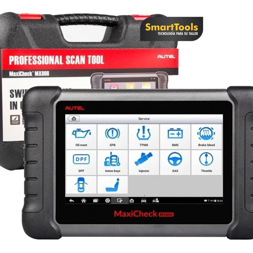 Imagen 2 de 4 de Scanner Profesional Autel Mx808 Multimarca Español Mercosur