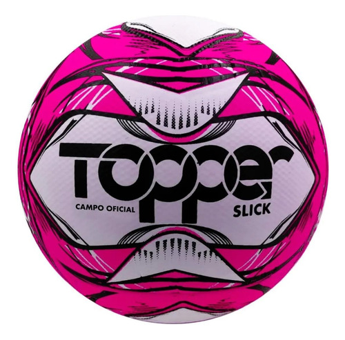 Bola Futebol Campo Oficial Topper Slick Rosa