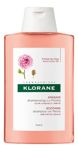 Shampoo Klorane Peonia en frasco de 200mL por 1 unidad