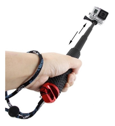 Imagen 4 de 6 de Monopod Camara Go Pro Bastón Selfiestick 94cm Super Largo