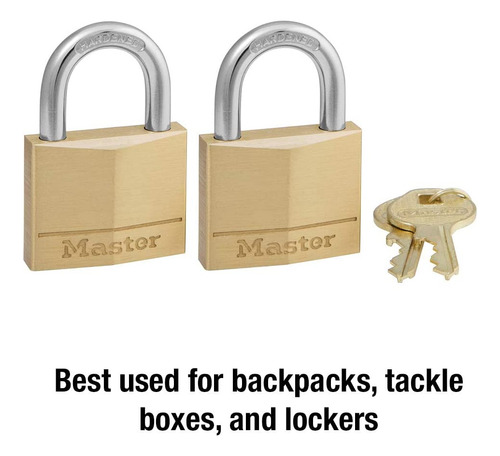 Candado Master Lock De Bronce Sólido Con Llave Diferente, Co