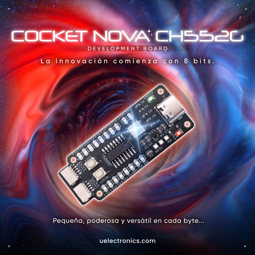 Tarjeta De Desarrollo Ch552g Cocket Nova Unit E8051 Mcs51