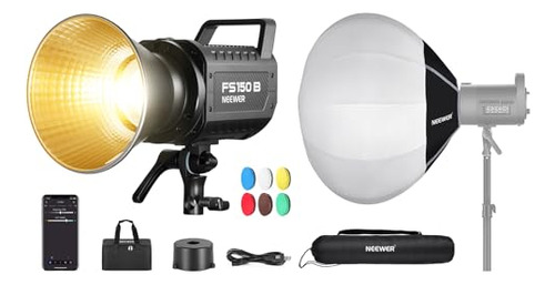 Luz De Video Led Newer Fs150b Con 26/65 Cm Kit De Softbox De