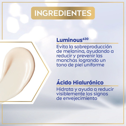 Imagen 6 de 6 de Antimanchas Crema de Noche Reparadora Nivea Luminous630 para todo tipo de piel de 50mL